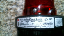 Load image into Gallery viewer, FERDERAL SIGNAL CORP. AV1 AUDIO/VISUAL LIGHT RED 3R RAINTIGHT -FREE SHIPPING
