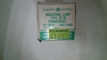 Load image into Gallery viewer, GENERAL ELECTRIC 0227A2400P13 INDICATING LAMP ET-16 125V 200OHMS -FREE SHIPPING
