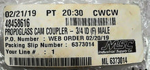 Load image into Gallery viewer, LOT/3 NEWAGE INDUSTRIES 5611788 CAMOPER COUPLING PROPOGLASS TYPF 3/4&quot; ADAPTX *FS

