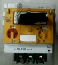 Load image into Gallery viewer, AB ROCKWELL 190-MN MANUAL INTERRUPTER W/190-P160 TRIP BLOCK SER.A -FREE SHIP

