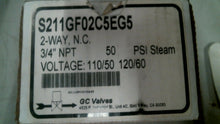 Load image into Gallery viewer, GC VALVES S211GF02C5EG5 2 WAY VALVE 3/4&quot;NPT 50PSI 120V 60HZ -FREE SHIPPING
