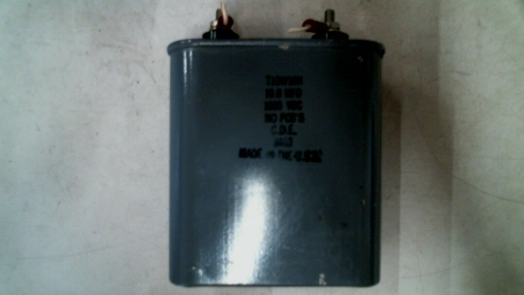 C.D.E T10W10N CAPACITOR 10.0MFD 1000VDC 8403 -FREE SHIPPING
