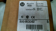 Load image into Gallery viewer, ALLEN BRADLEY 500-BOD92 CONTACTOR AC SIZE 1 SER.B 120V 60HZ 1P -FREE SHIPPING
