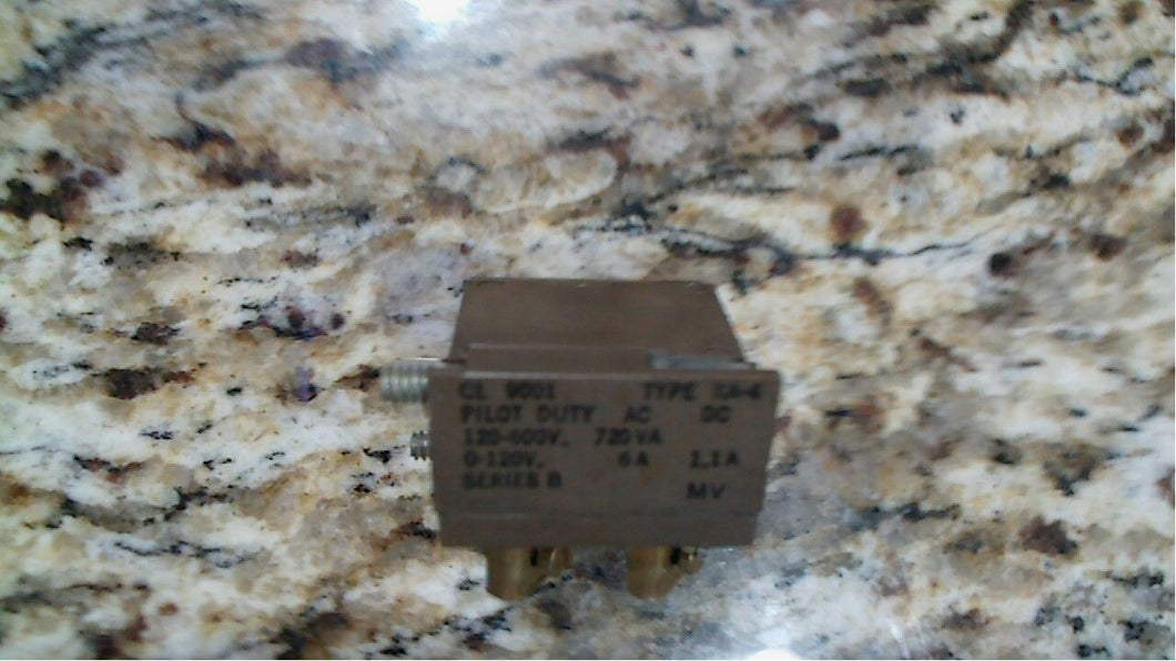 SQUARE D, CL 9001, KA-4, SER. B CONTACT BLOCK - FREE SHIPPING