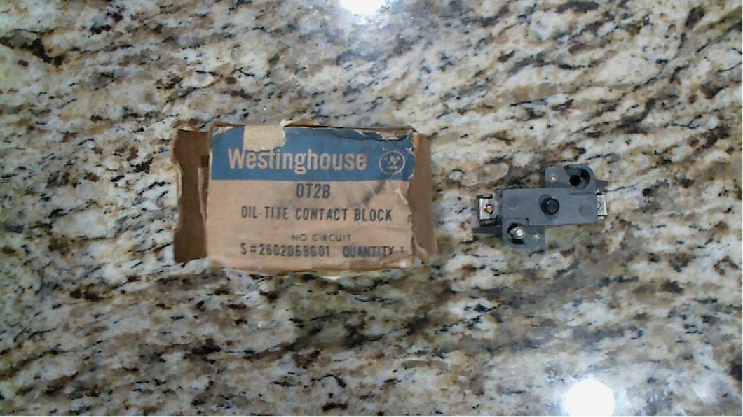 WESTINGHOUSE 0T2B OIL TITE CONTACT BLOCK LOT-2 - FREE SHIPPING