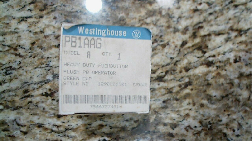 WESTINGHOUSE PB1AAG, GREEN PUSH BUTTON OPER.-FREE SHIPPING