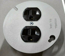 Load image into Gallery viewer, (5) HUBBELL HBL5253 DUPLEX RECEPTACLE ON 4 INCH GRAY COVER NIB *FREE SHIPPING*
