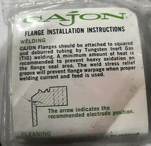 Load image into Gallery viewer, CAJON COMPANY PAT'D 304L STAINLESS STEEL WELDING FLANGE *FREE SHIPPING*
