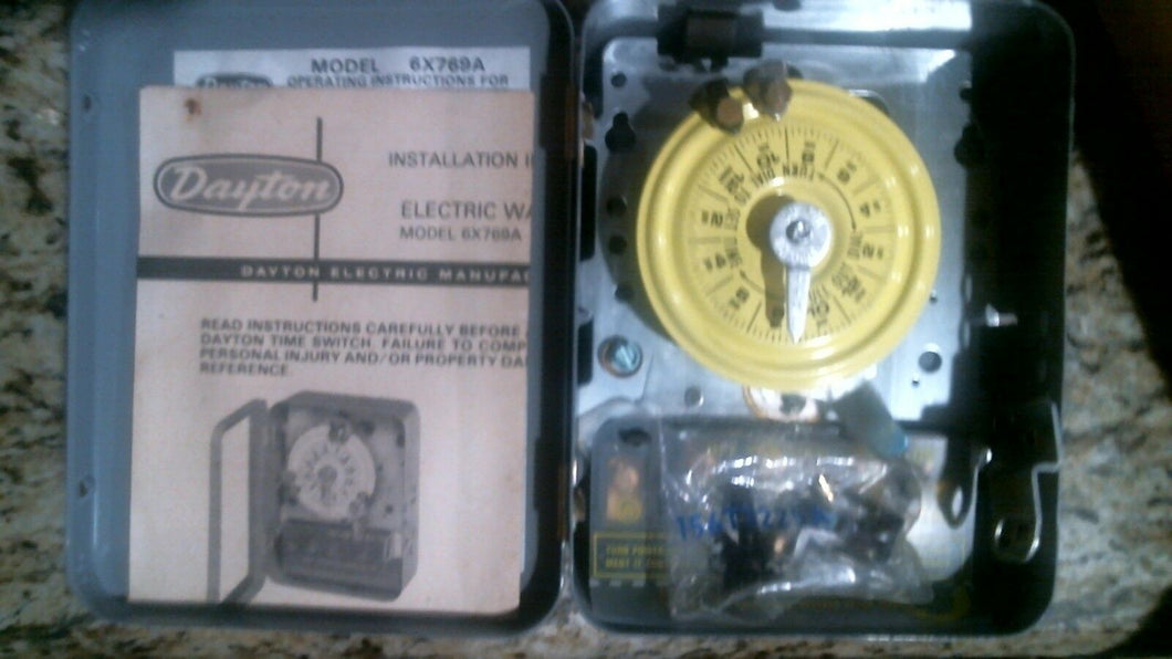 DAYTON 6X769A ELECTRIC WATER HEATER TIMER SWITCH - FREE SHIPPING