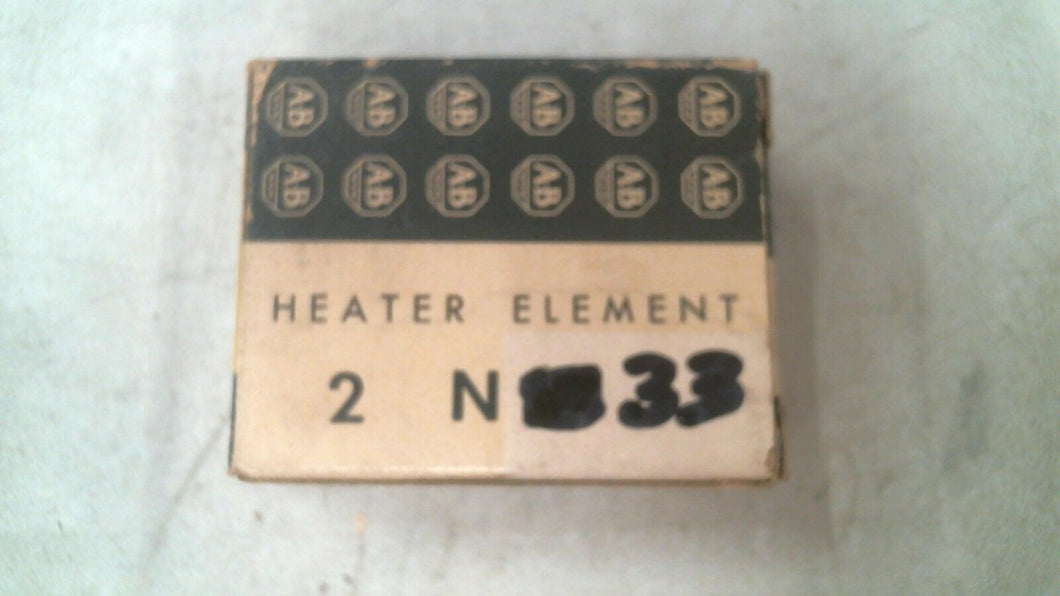 ALLEN BRADLEY N33 THERMAL OVERLOAD RELAY HEATER ELEMENT BOX/2 - FREE SHIPPING