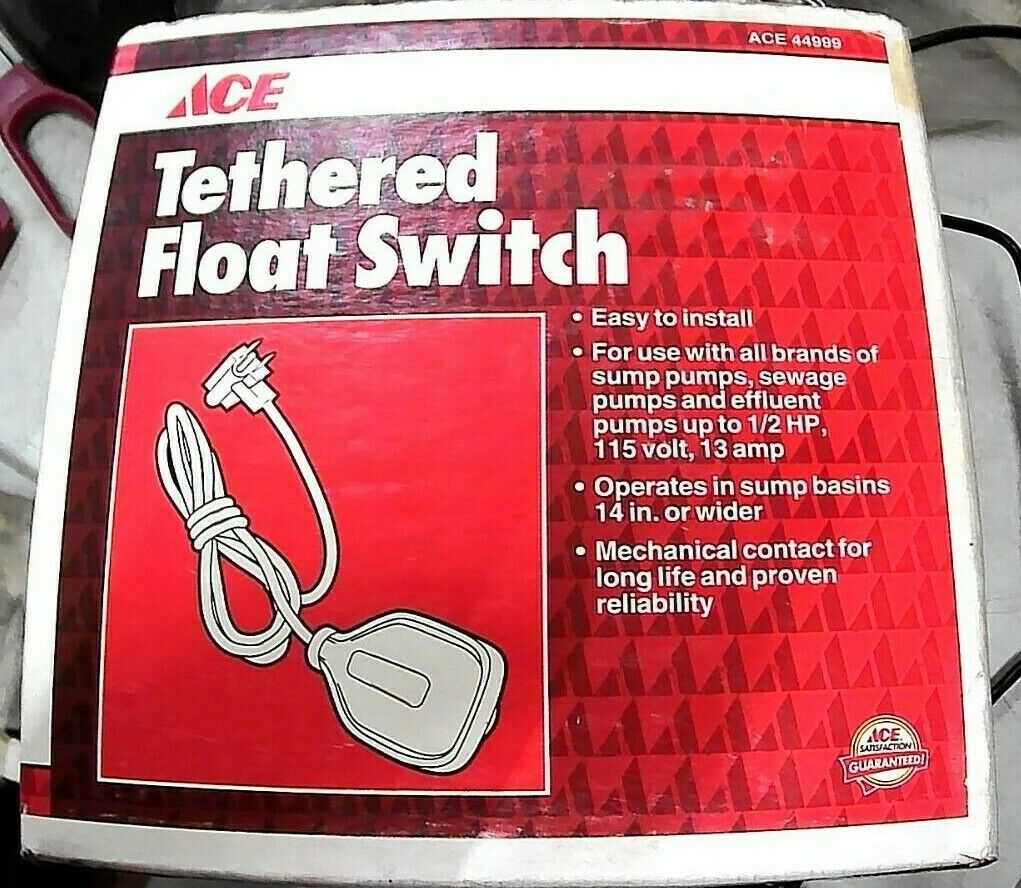 ACE TETHERED FLOAT SWITCH ACE 44999 NEW IN BOX *FREE SHIPPING*