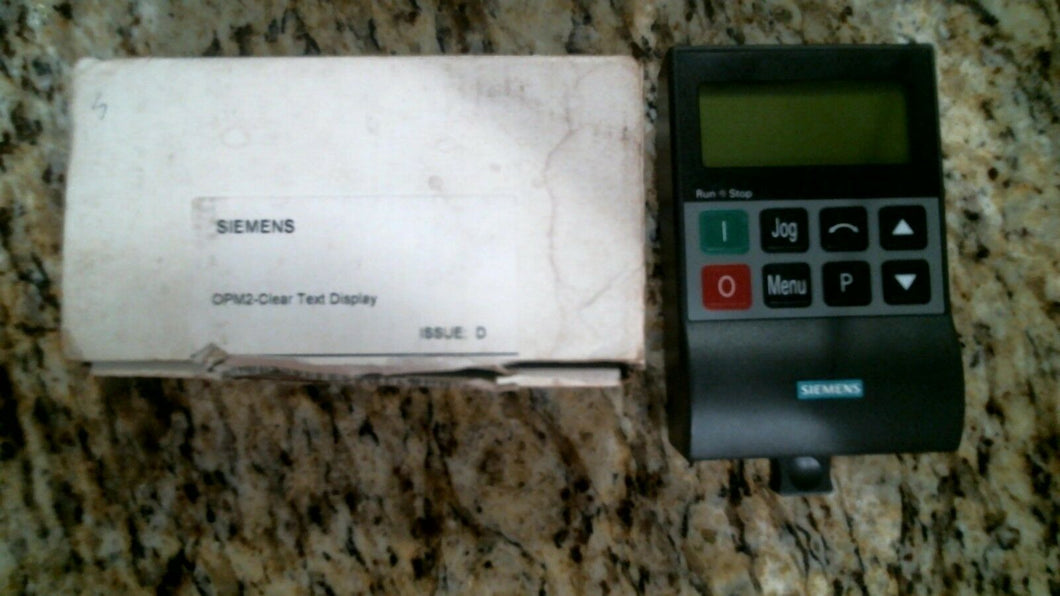 SIEMENS 6SE3290-0XX87-8BF0 OPM2 CLEAR TEXT DISPLAY -FREE SHIPPING