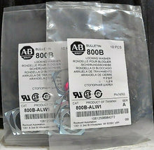 Load image into Gallery viewer, LOT/2 AB ROCKWELL 800B-ALW1-A SER A LOCKING WASHERS 10 PCS BULLETIN 800 B *FRSHP
