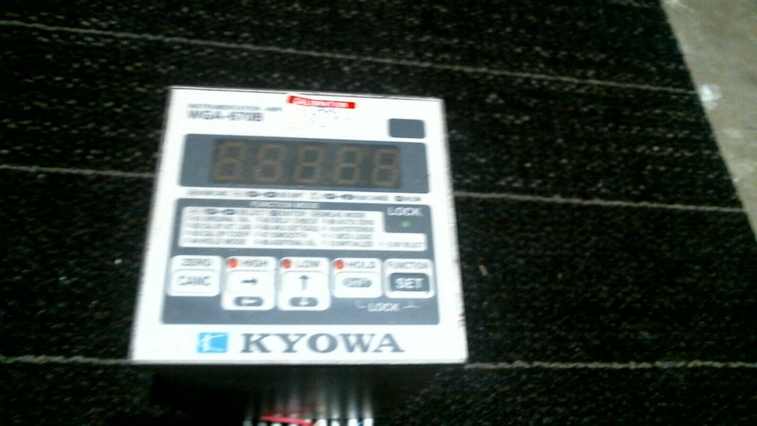 KYOWA WGA-670B-1 DIGITAL SINGLE CHANNEL 2000 TIMES/SEC INSTR. AMP.-FREE SHIPPING