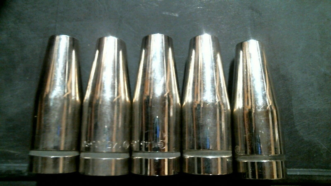 ABICOR BINZEL 145.0590 THREADED 13MM STICKOUT CONICAL NOZZEL LOT/5  -FREE SHIP
