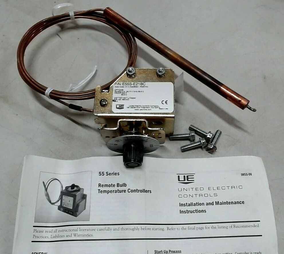 UE E55S-E21BC THERMOSTAT / TEMPERATURE CONTROL SWITCH  0-150F *FREE SHIPPING*