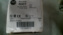 Load image into Gallery viewer, ALLEN BRADLEY 800T-P16G GREEN PILOT LIGHT 120V SER.U -FREE SHIPPING
