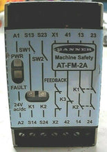 Load image into Gallery viewer, BANNER AT-FM-2A MACHINE SAFETY RELAY (BLUE) 4 AMP SPDT 1NO 24VDC *FREE SHIP*
