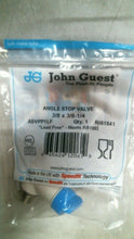 Load image into Gallery viewer, JOHN GUEST SPEEDFIT ASVPP1LF ANGLE STOP VALVE 3/8 X 3/8-1/4 LEAD FREE AB1953-FS

