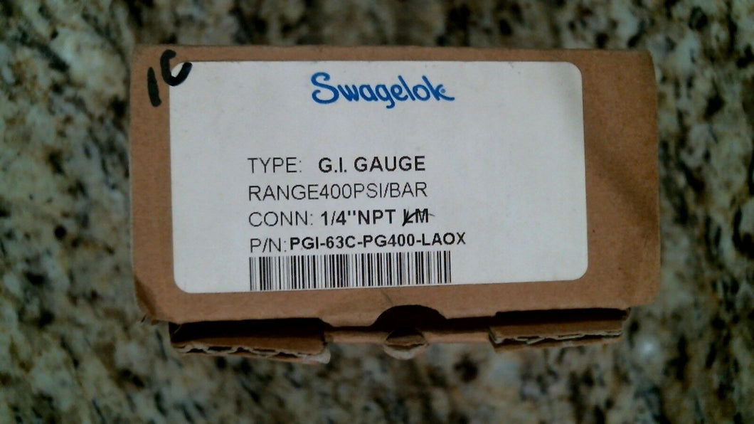 SWAGELOK PGI-63C-PG400-LAOX. G.I. GAUGE 1/4