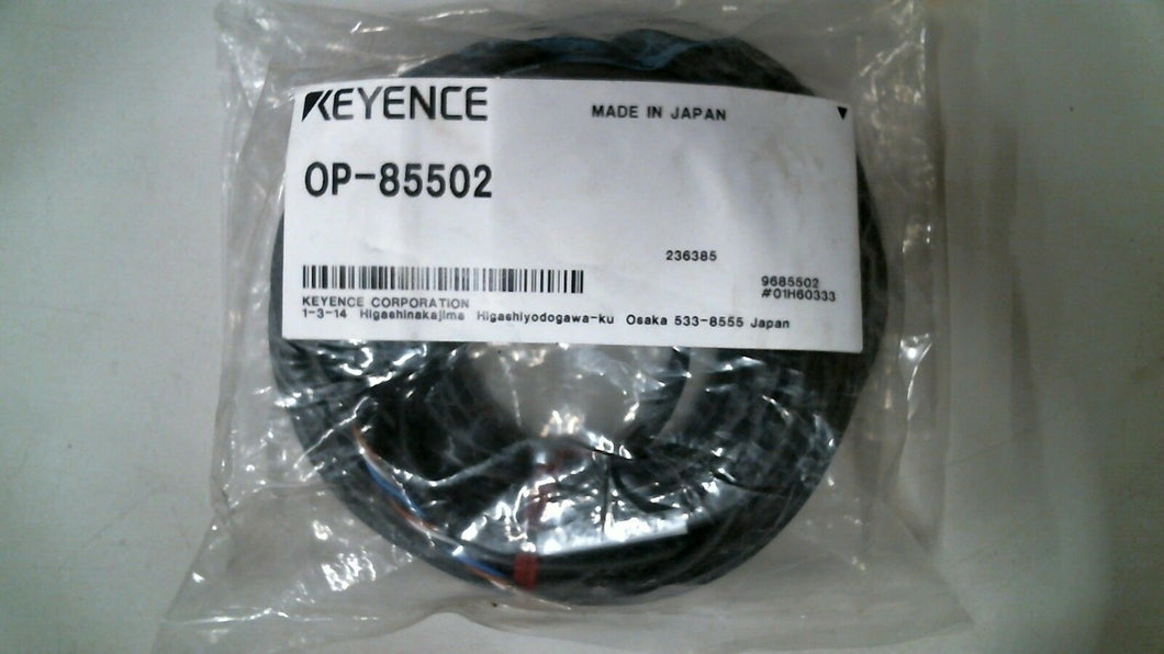 KEYENCE OP-85502 CORDSET 4 PINS FEMALE STRAIGHT CONNECTOR 10MM -FREE SHIPPING