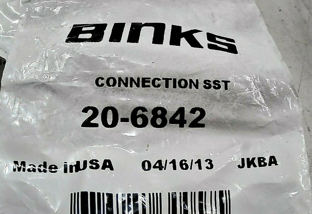 BINKS 20-6842 STAINLESS STEEL CONNECTION *FREE SHIPPING*