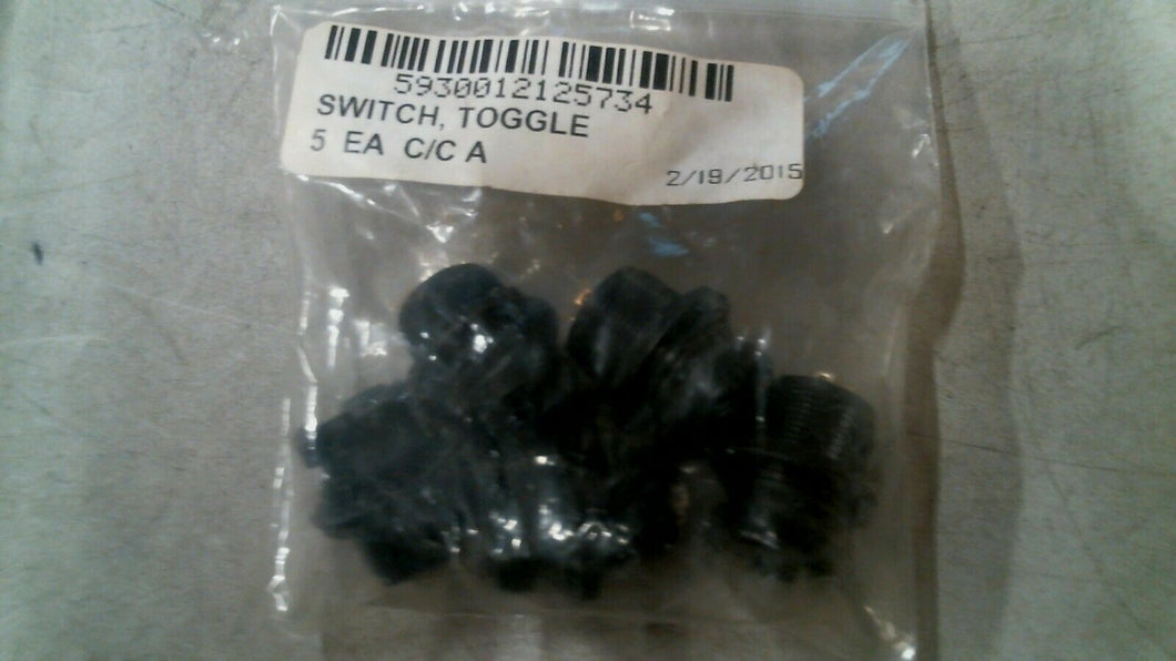 5930012125734 TOGGLE SWITCH 5 PINS PUSHBUTTON T5-0001-1052 PKG/5 -FREE SHIPPING