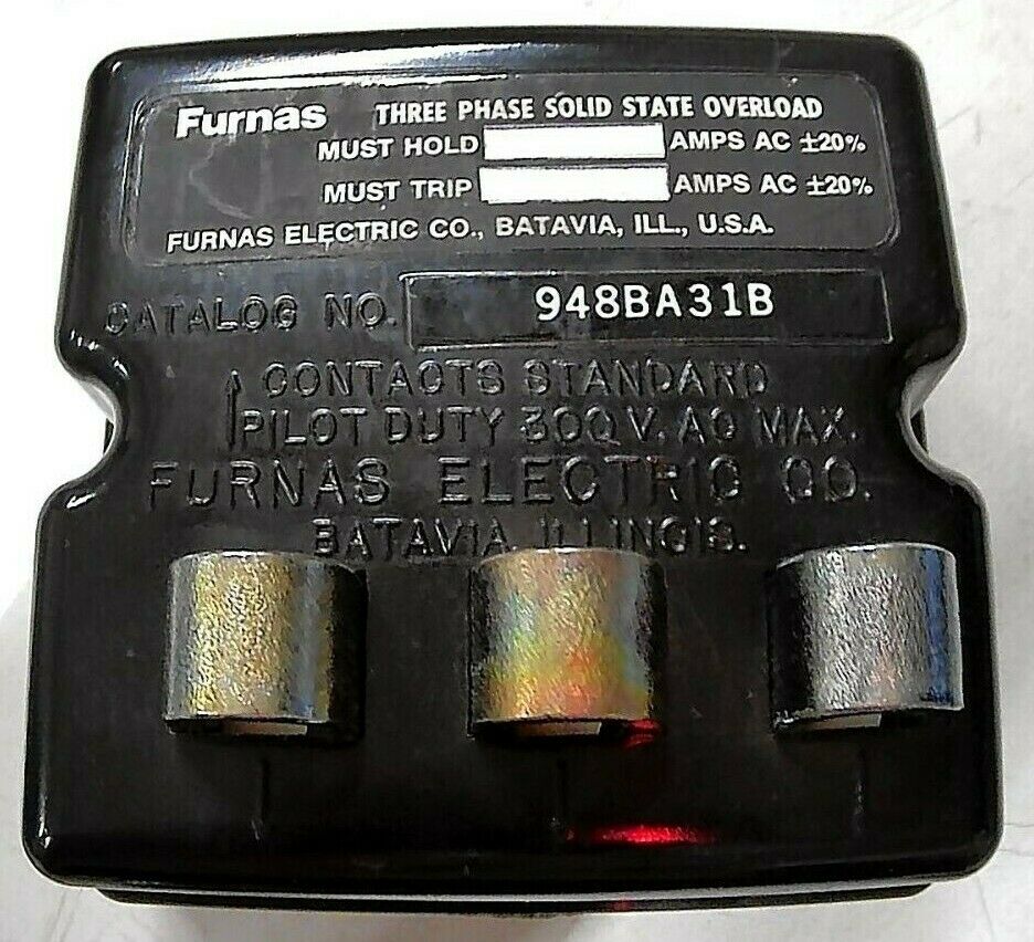 FURNAS 948BA31B SOLID STATE OVERLOAD RELAY 24-26AMP 300VAC 3PH *FREE SHIPPING*