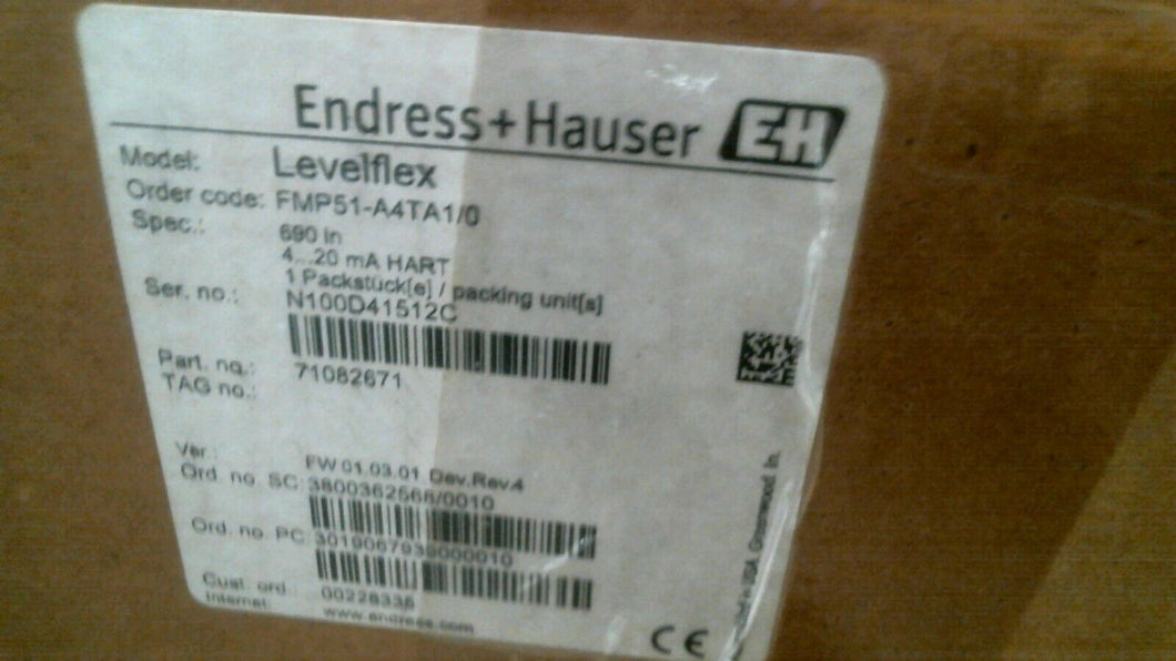 ENDRESS+HAUSER LEVELFLEX FMP51-A4TA1/0 PROBE SENSOR 690