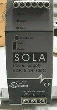 Load image into Gallery viewer, EMERSON SDN 5-24-100C SOLA POWER SUPPLY 2A 100-240VAC 50/60HZ 120W 24VDC FR SHP
