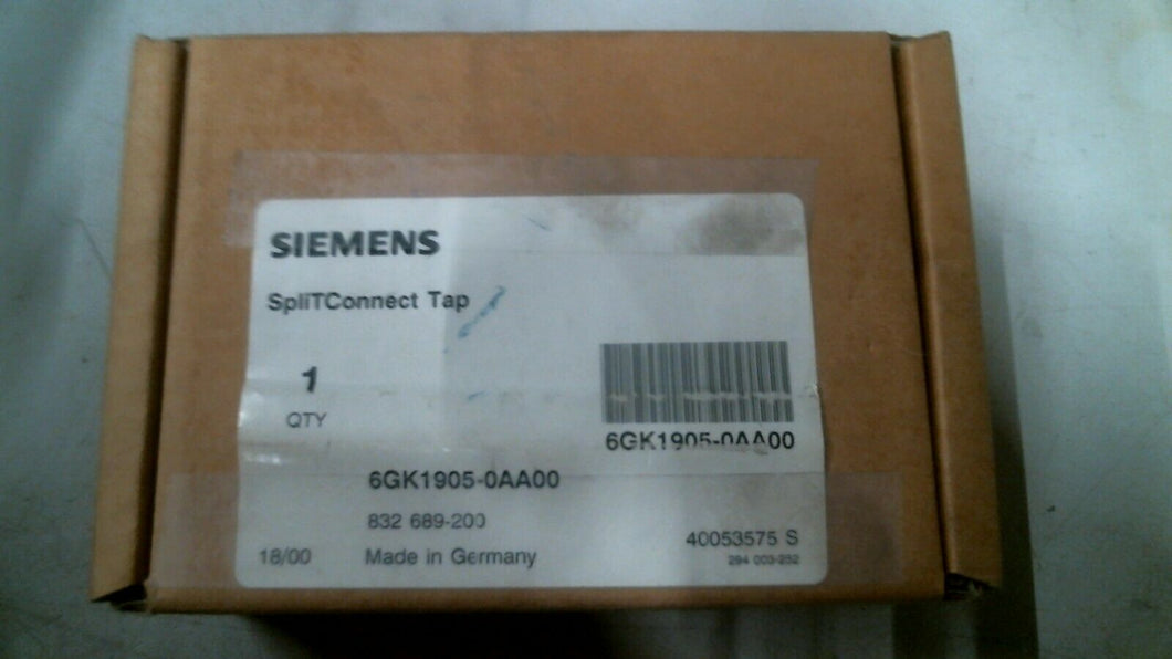 SIEMENS 6GK1905-0AA00 SPLIT CONNECT TAP -FREE SHIPPING