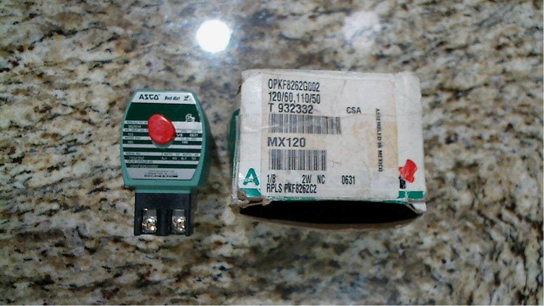ASCO OPKF8262G002 SOLENOID VALUE T932332 120V 60HZ - FREE SHIPPING