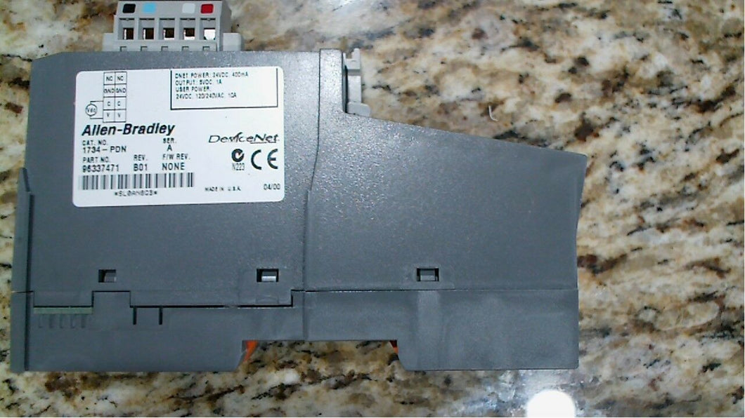 ALLEN BRADLEY 1734PD DEVICENET INTERFACE 3D MODULE SER.A- FREE SHIPPING