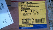Load image into Gallery viewer, SQUARE D FA14020B CIRCUIT BREAKER  277AC, 125DC, 20A -FREE SHIPPING
