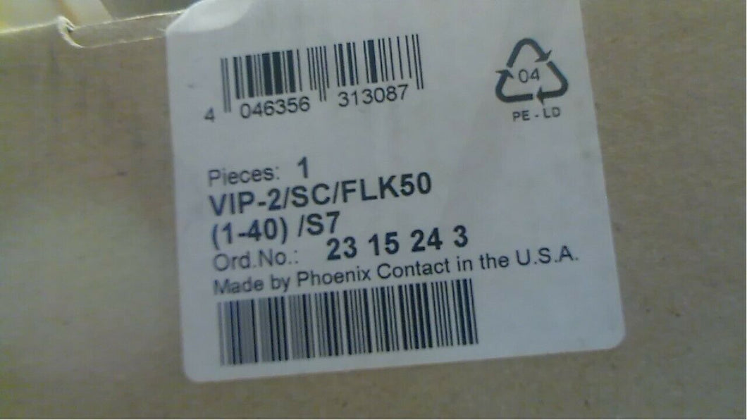 Phoenix Contact VIP-2/SC/FLK50/PLC Interface Module 2315227 free shipping