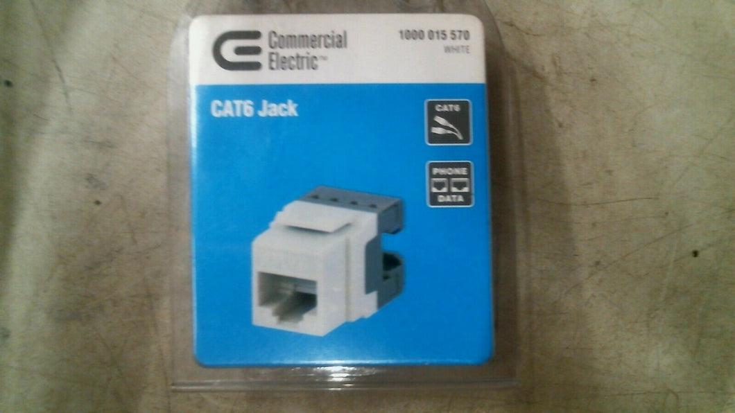 COMMERCIAL ELECTRIC 1000 015 570 CAT6 JACK -FREE SHIPPING