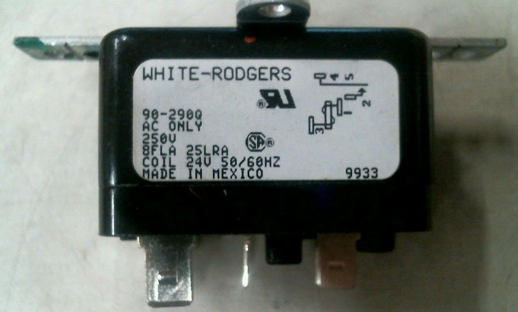 WHITE RODGERS STEVECO 90-290Q RBM TYPE 84 RELAY 8A 125VAC -FREE SHIPPING