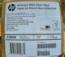Load image into Gallery viewer, HP C1860A BRIGHT WHITE INKJET PAPER 24&quot; x 150&#39; -FREE SHIPPING
