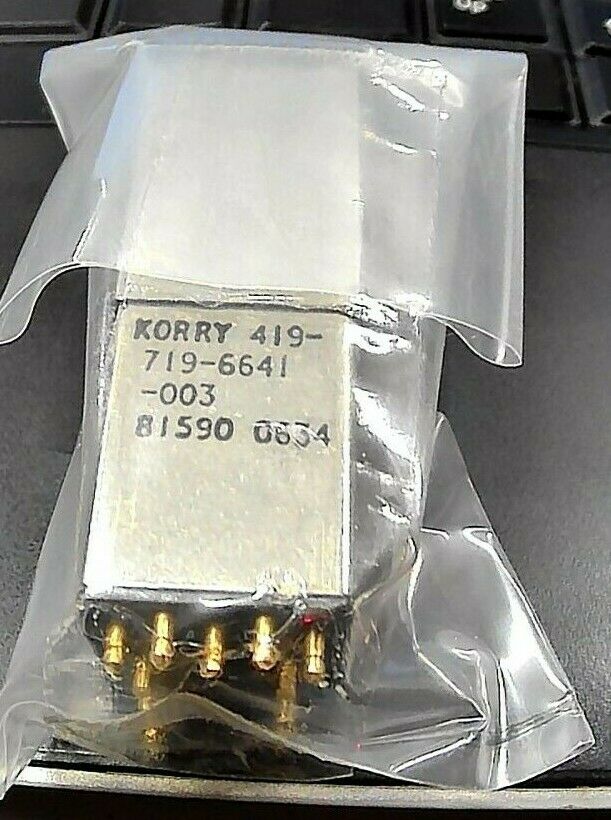 KORRY ELECTRONICS 419-719-6641-003 PUSHSWITCH 11PINMALE NSN 5930-01-301-6772 *FS