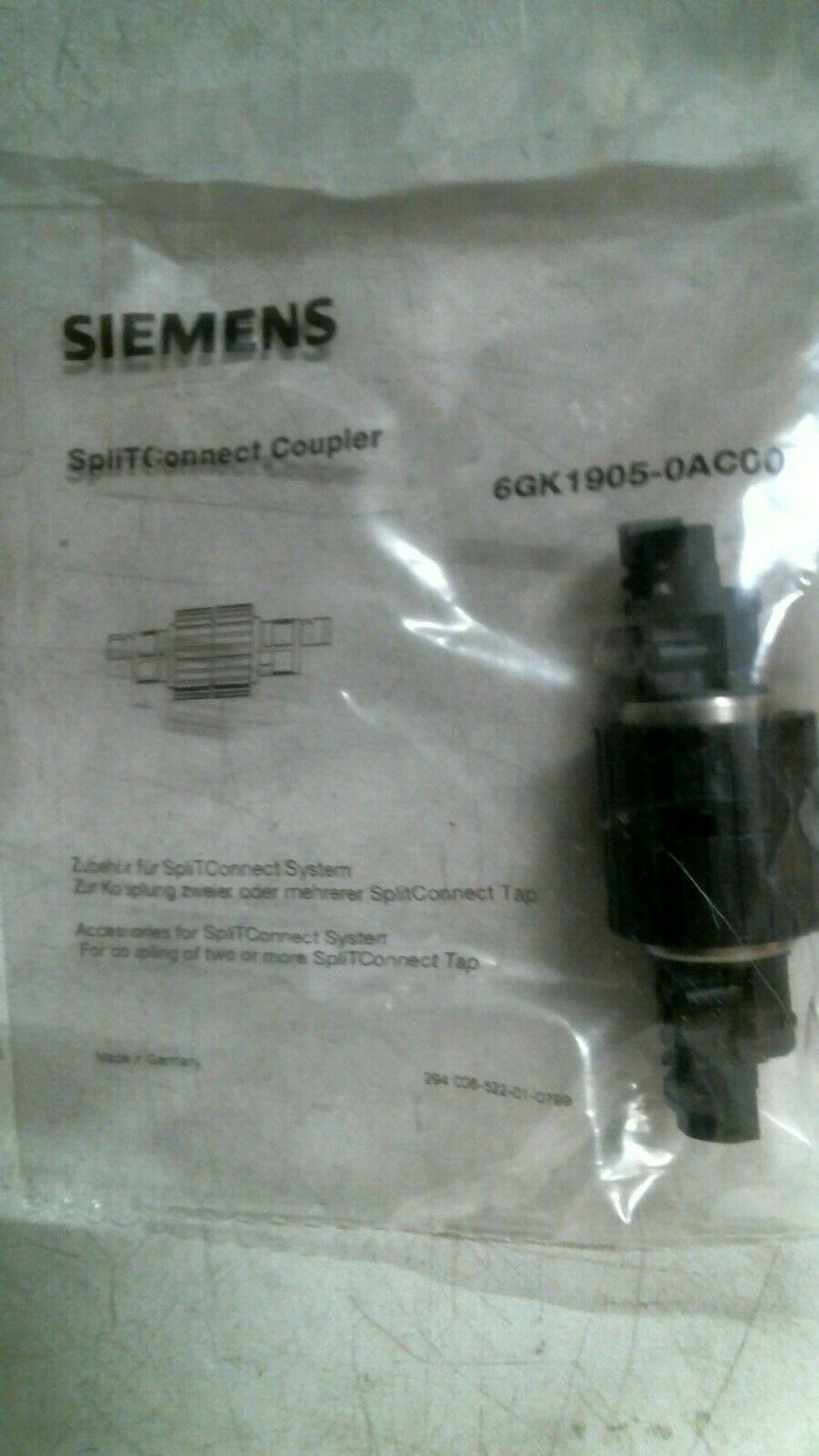 SIEMENS 6GK1905-0AC00  SPLITCONNECT COUPLER QTY/10 -FREE SHIPPING