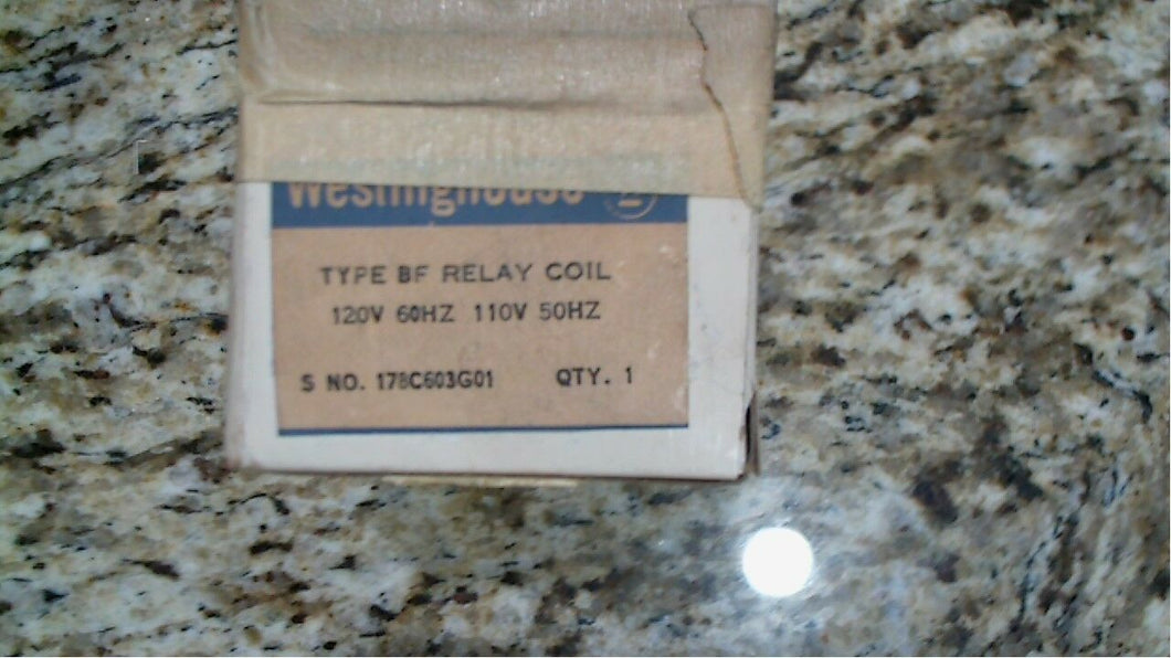 WESTINGHOUSE 178C603G01 BF RELAY COIL 110/120V 50/60HZ - FREE SHIPPING