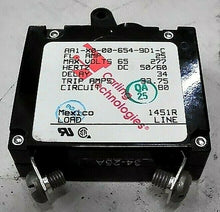 Load image into Gallery viewer, (QTY OF 5) CARLING TECHNOLOGIES AA1-X0-00-654-9D1-C BREAKER 25A *FREE SHIP*

