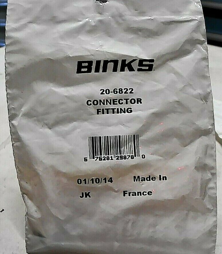 NISCO BINKS 20-6822 STAINLESS STEEL CONNECTOR FITTING *FREE SHIPPING*