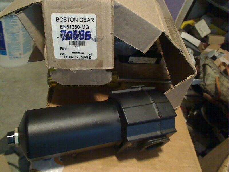 NEW BOSTON GEAR EN61350-MG PNEUMATIC FILTER W/ SIGHT GAUGE 1/2