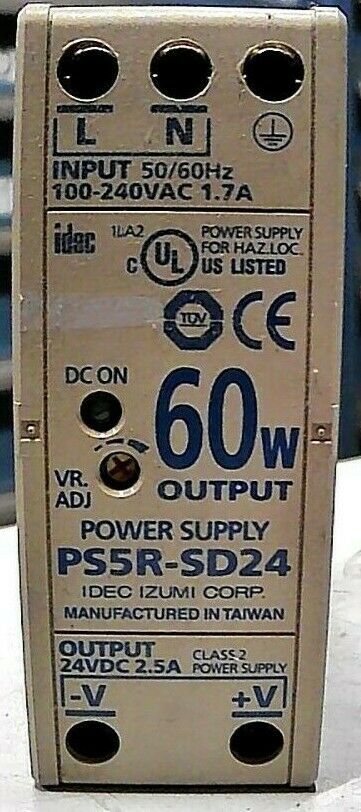 IDEC PS5R-SD24 POWER SUPPLY 24VDC 2.5A 60W  -FREE SHIPPING