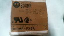 Load image into Gallery viewer, ALLEN BRADLEY 800MR-FX6A SMALL 2 POSTION PUSH PULL RED CAP UNIT SER.C -FREE SHIP
