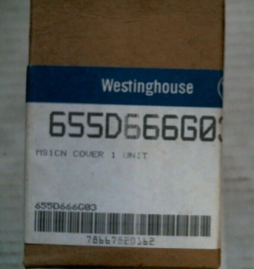 WESTINGHOUSE MS1CN COVER UNIT 655D666G03 -FREE SHIPPING