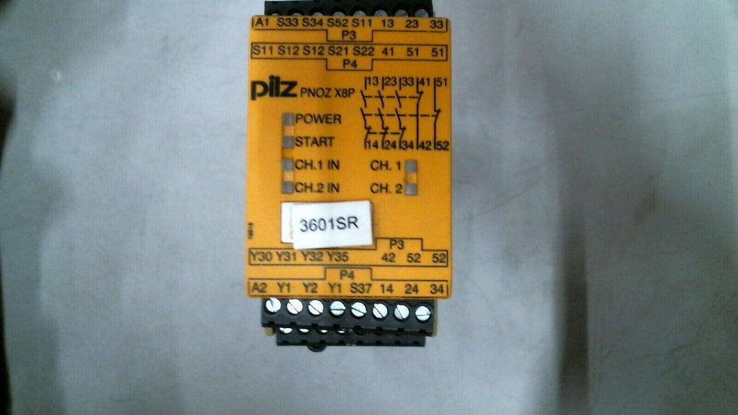 PILZ PNOZ X8P 777760 RELAY 240VAC 24VDC 2.5W 5A -FREE SHIPPING