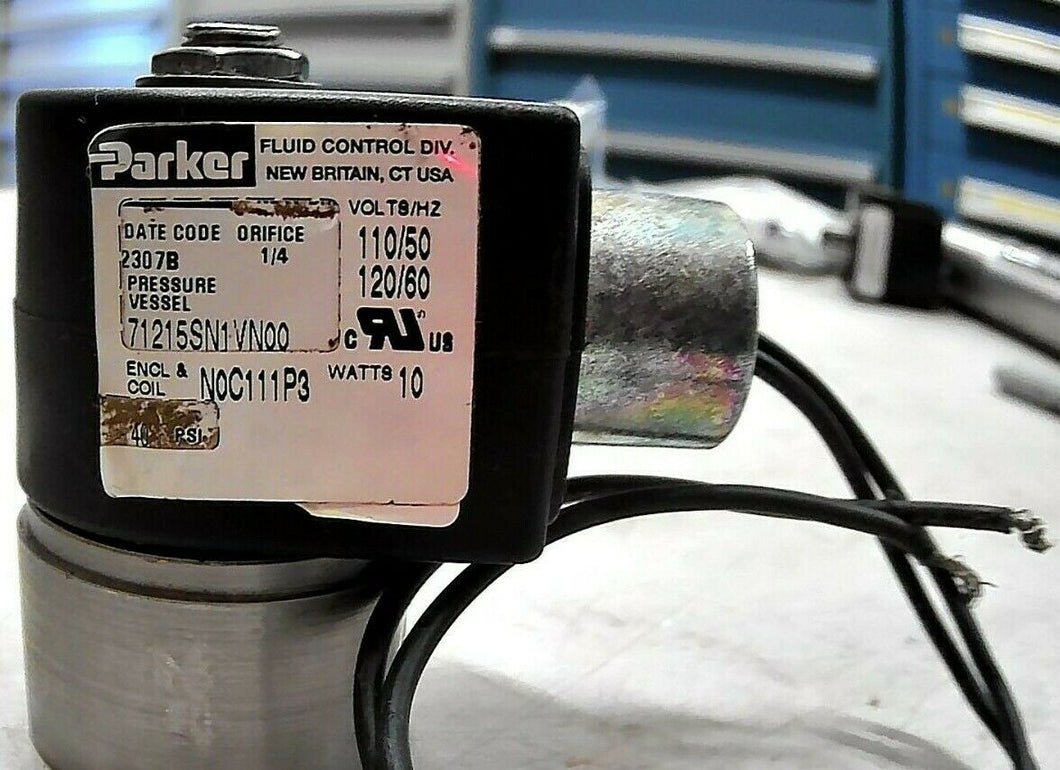 PARKER SKINNER 71215SN1VN00 2-WAY SOLENOID VALVE 1/8IN N.C. SST 120V *FRSHIPPING