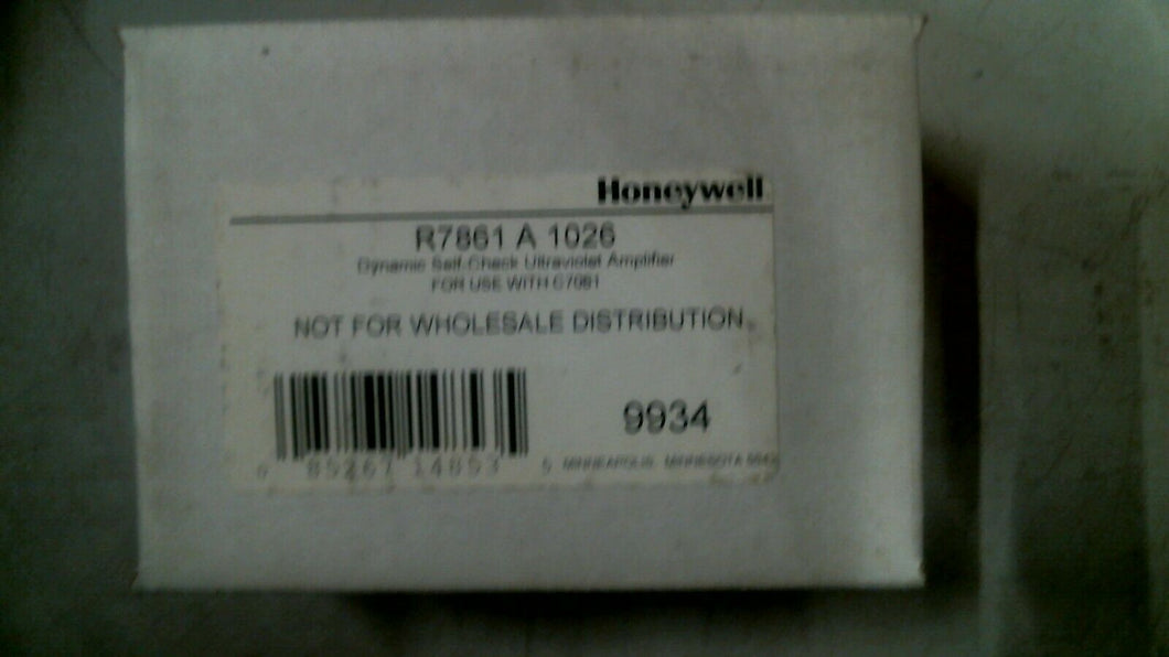 HONEYWELL R7861A-1026 DYNAMIC SELF CHECK ULTRAVIOLET FLAME AMPLIFIER -FREE SHIP